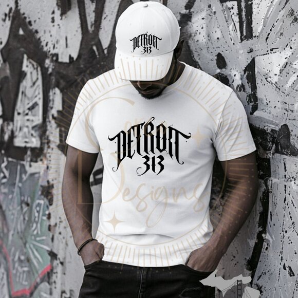 Detroit 313, Edgy Design, Bella Canvas T-Shirt Sizes XS-2XL - Picture 1 of 1
